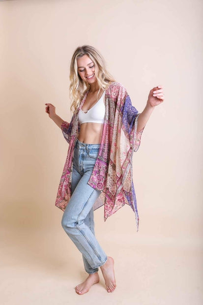 Boho Velvet Kimono