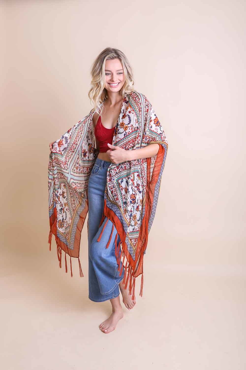 Diamond Tassel Kimono