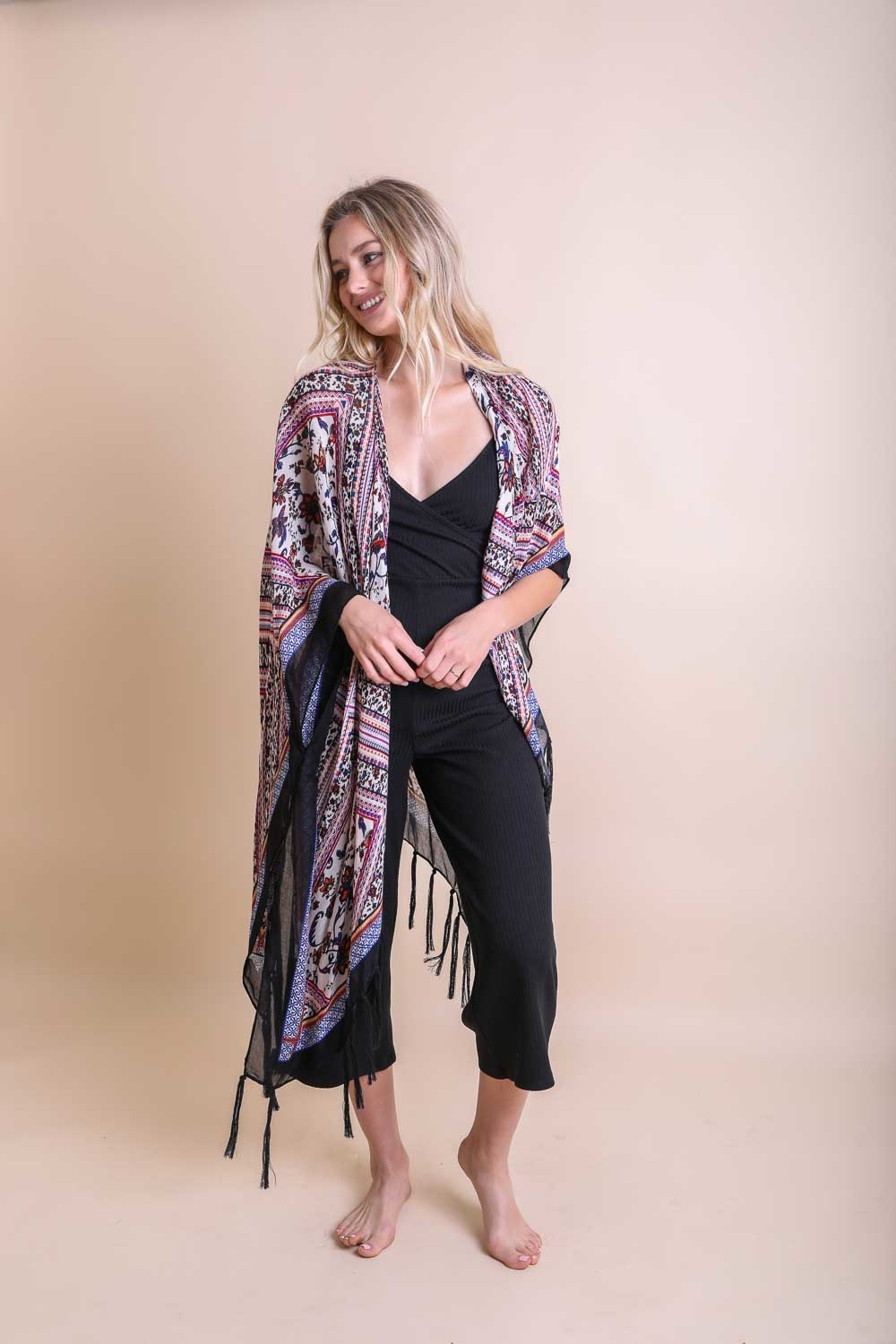 Diamond Tassel Kimono