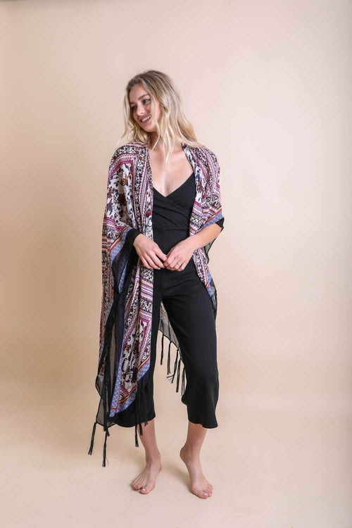 Diamond Tassel Kimono