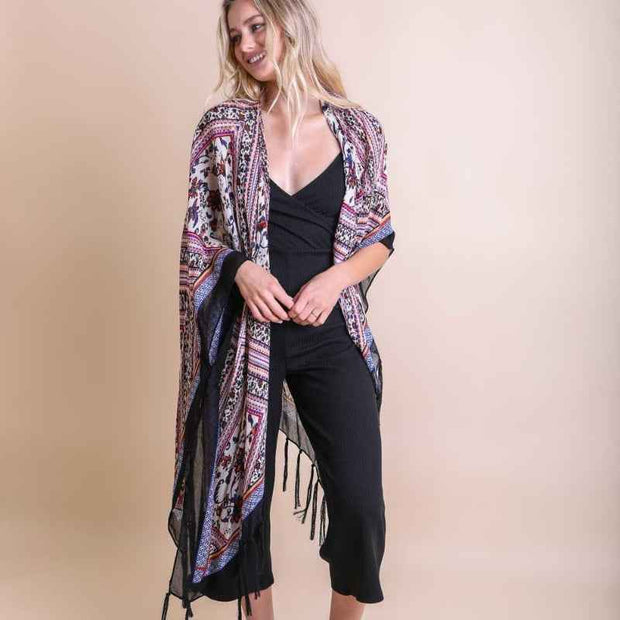 Diamond Tassel Kimono