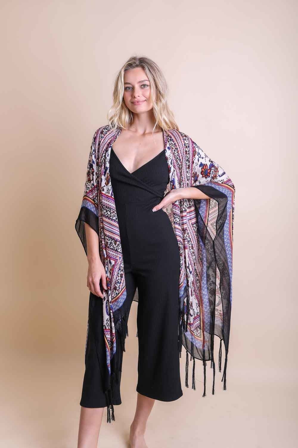 Diamond Tassel Kimono