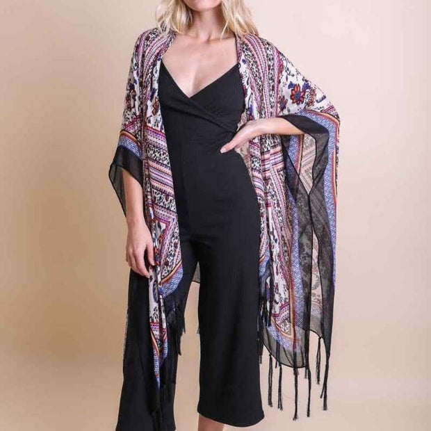 Diamond Tassel Kimono