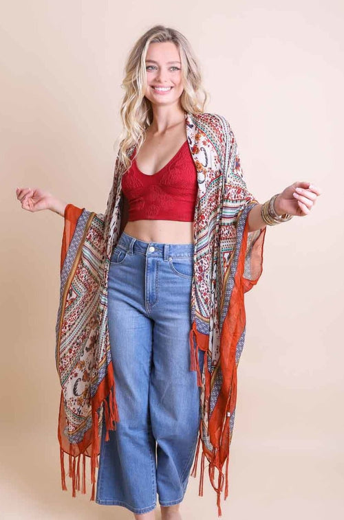 Diamond Tassel Kimono