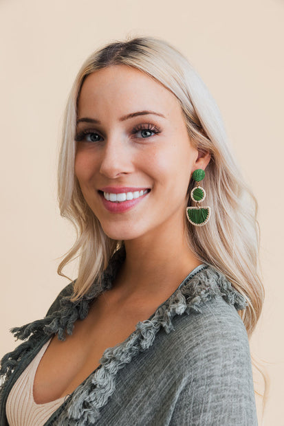 Rattan Woven Earrings
