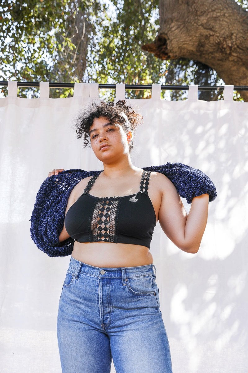 Bralettes con apliques de encaje Boho Eye Plus