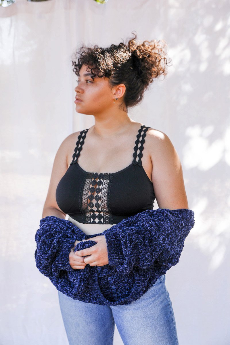 Bralettes con apliques de encaje Boho Eye Plus