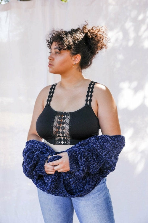 Bralettes con apliques de encaje Boho Eye Plus