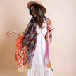 Boho Patchwork Kimono – Multicolor Bohemian Style