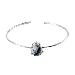 Dendritic Opal Sterling Silver Cuff Bracelet