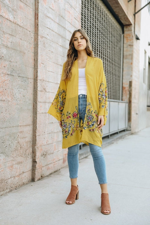 Floral Sheer Kimono