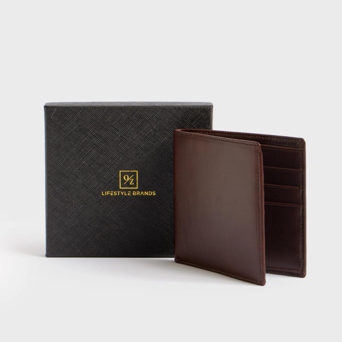 Cartera de cuero de lujo para hombre