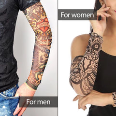 Tattoo Arm Sleeves 8PCS Cooling Cover UV Sun Protection Outdoor Sports