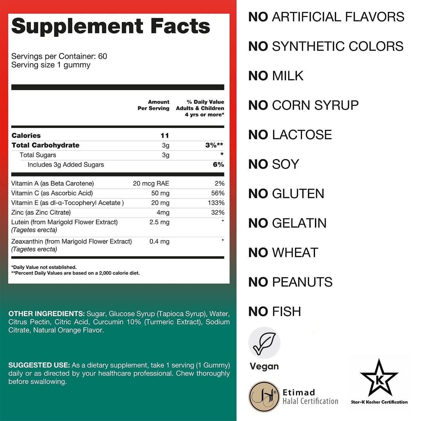 Lutein Eye Care Gummies