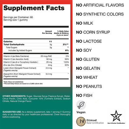 Lutein Eye Care Gummies