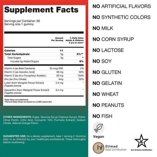 Lutein Eye Care Gummies