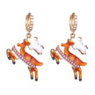 Crystal Reindeer Dangle Jewelry