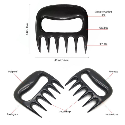 Outils de cuisine pour déchiqueter les griffes de viande.
