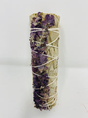 Bholi Sage Plus Sage Smudge Kit for Cleansing Negative Energy Lavender