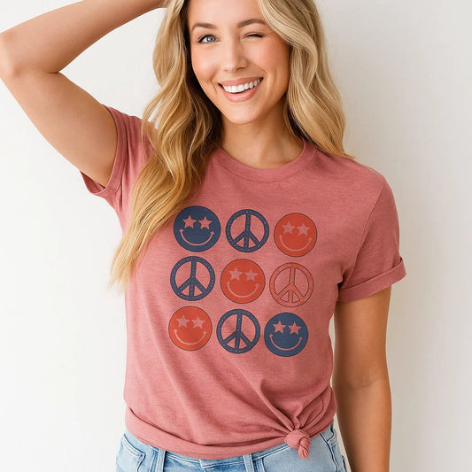 Peace Smiley Face Tee