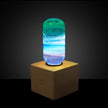 EP LIGHT Resin LED Decorative Lamp with Wooden Base