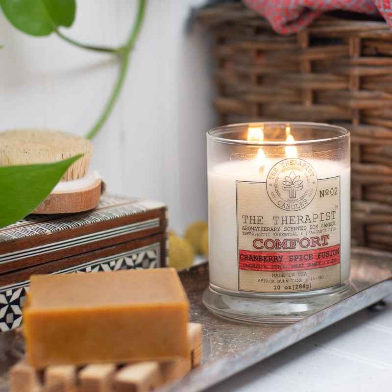 Cranberry Spice Candle for Cozy Aromatherapy