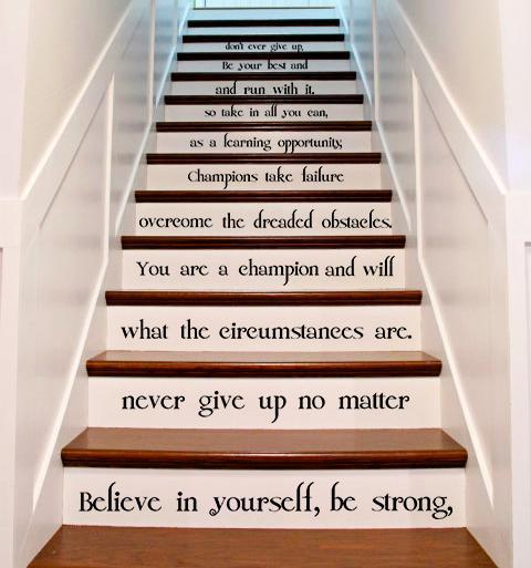 (27  X 28 ) Vinyl Stair Decals.