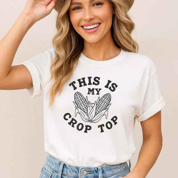 Playful Crop Tee