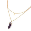 Collar de luna creciente de doble capa