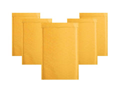 Lot de 20 enveloppes à bulles en papier kraft jaune 8,5 x 13 avec coussin rembourré