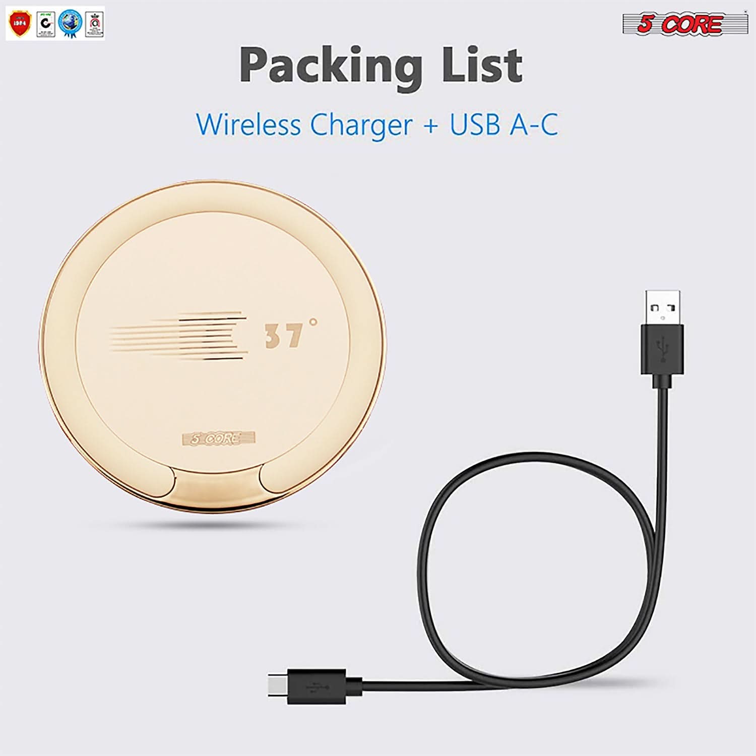 5 Core Wireless Charger Pad