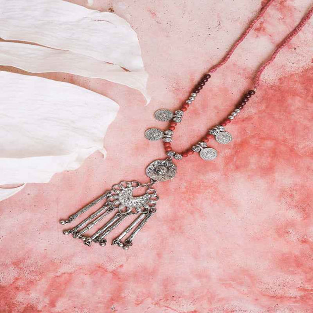 Medallion Lariat Necklace