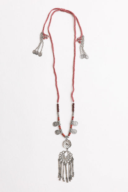 Medallion Lariat Necklace