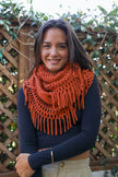 Fuzzy Tassel Scarf