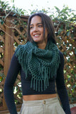 Fuzzy Tassel Scarf