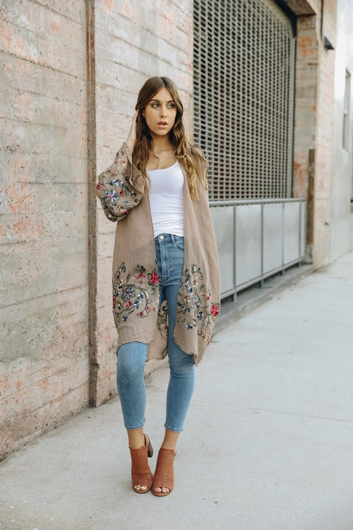 Floral Sheer Kimono