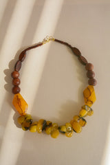 Collier de grosses perles d'ambre