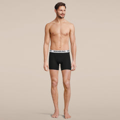 Men's Classic Black Boxer Brief Underwear with Pouch