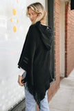 Cozy Knit Hooded Poncho