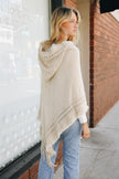 Cozy Knit Hooded Poncho