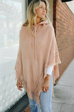 Cozy Knit Hooded Poncho