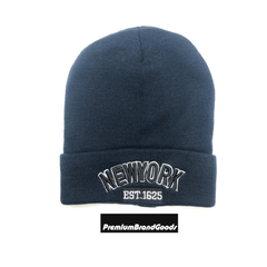 Classic NY Winter Hat Beanies with Thick Fur