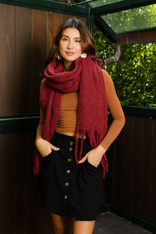 Fringed Tassel Scarf