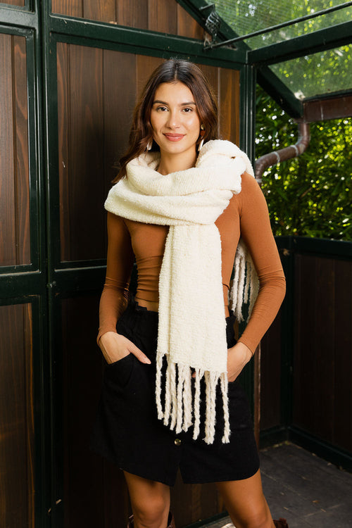 Fringed Tassel Scarf