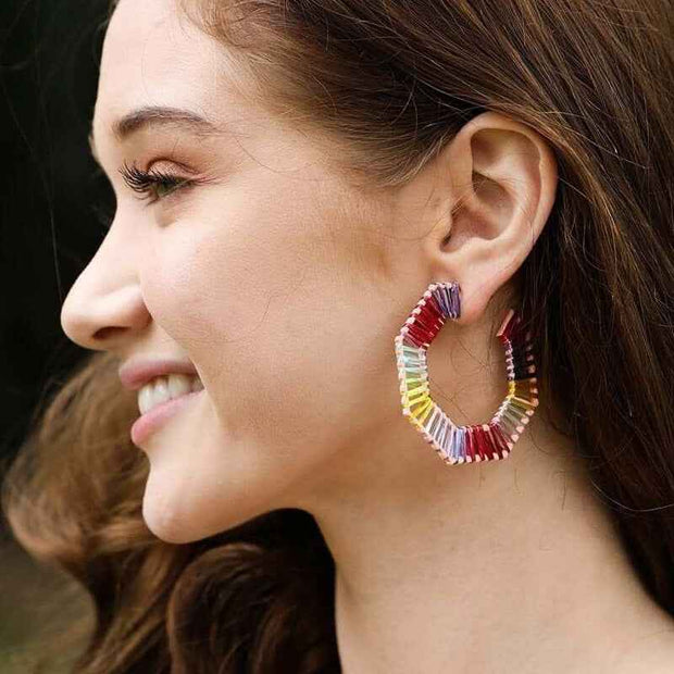 Colorful Hoop Earrings