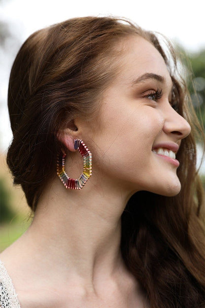Colorful Hoop Earrings