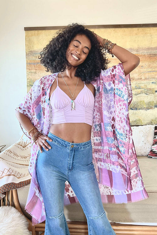 Splatter Print Kimono