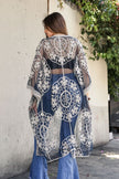 Mesh Embroidered Kimono