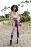 Mesh Embroidered Kimono