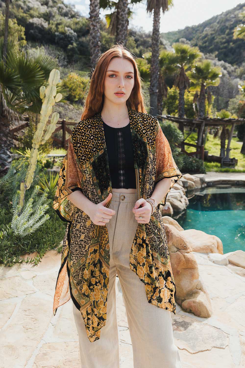 Bohemian Velvet Kimono